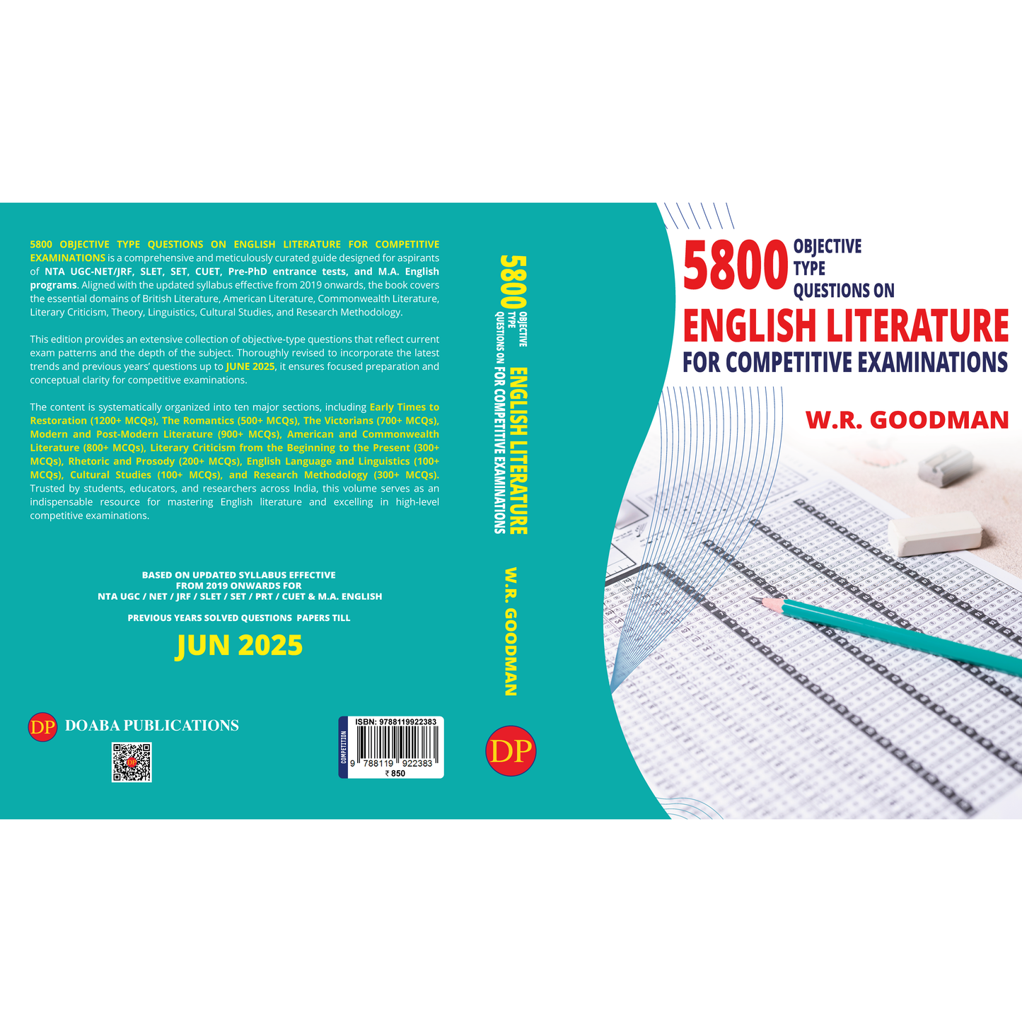 5800 Objective Type Questions on English Literature for Competitive Examinations