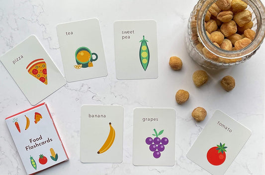Anubhav Publishers Food Flashcards – Educational Early Learning for Kids (Pack of 8)