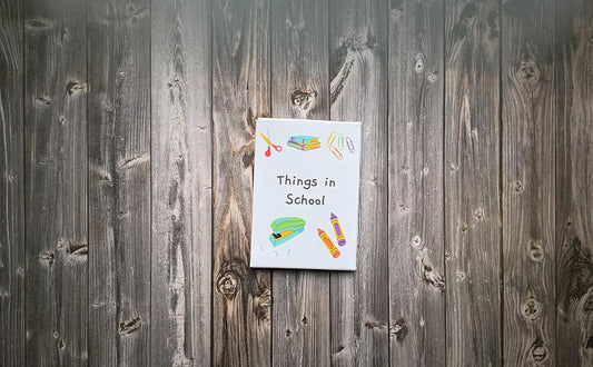 Things in School - Educational Flashcards for Early Learning (Pack of 16)