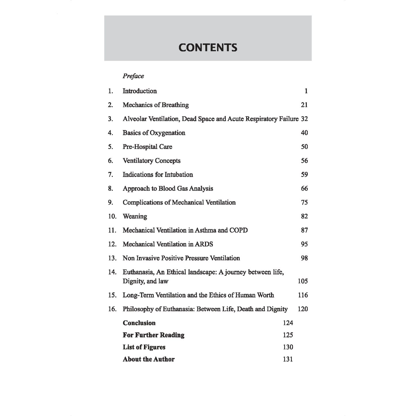 Manual on Mechanical Ventilation: Basics and Ethics