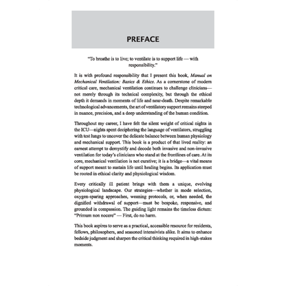 Manual on Mechanical Ventilation: Basics and Ethics