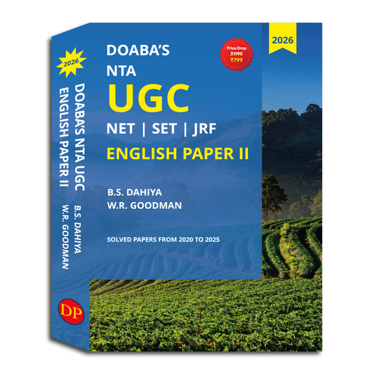 Doaba’s NTA UGC NET | SET | JRF English Paper II – Solved Papers from 2020 to 2025 (2026 Edition)