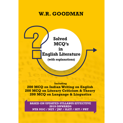 Solved MCQ's in English Literature (with Explanation)