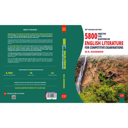 5800 Objective Type Questions on English Literature for Competitive Examinations