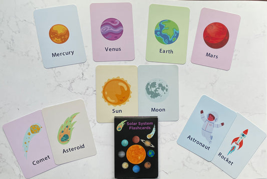 Solar System Flashcards - Early Learning Educational Cards for Kids