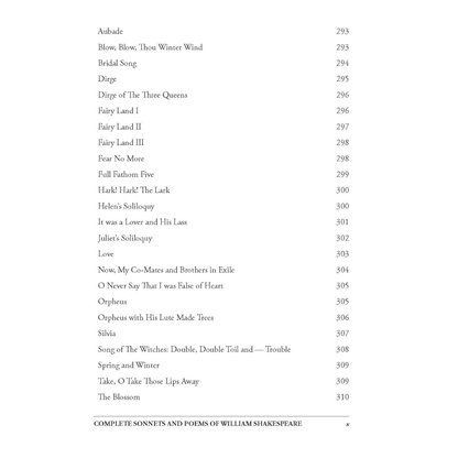 Complete Sonnets and Poems of William Shakespeare