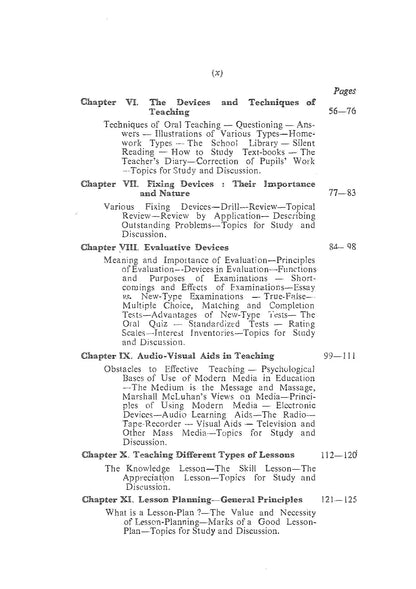 The Principles and Methods of Teaching