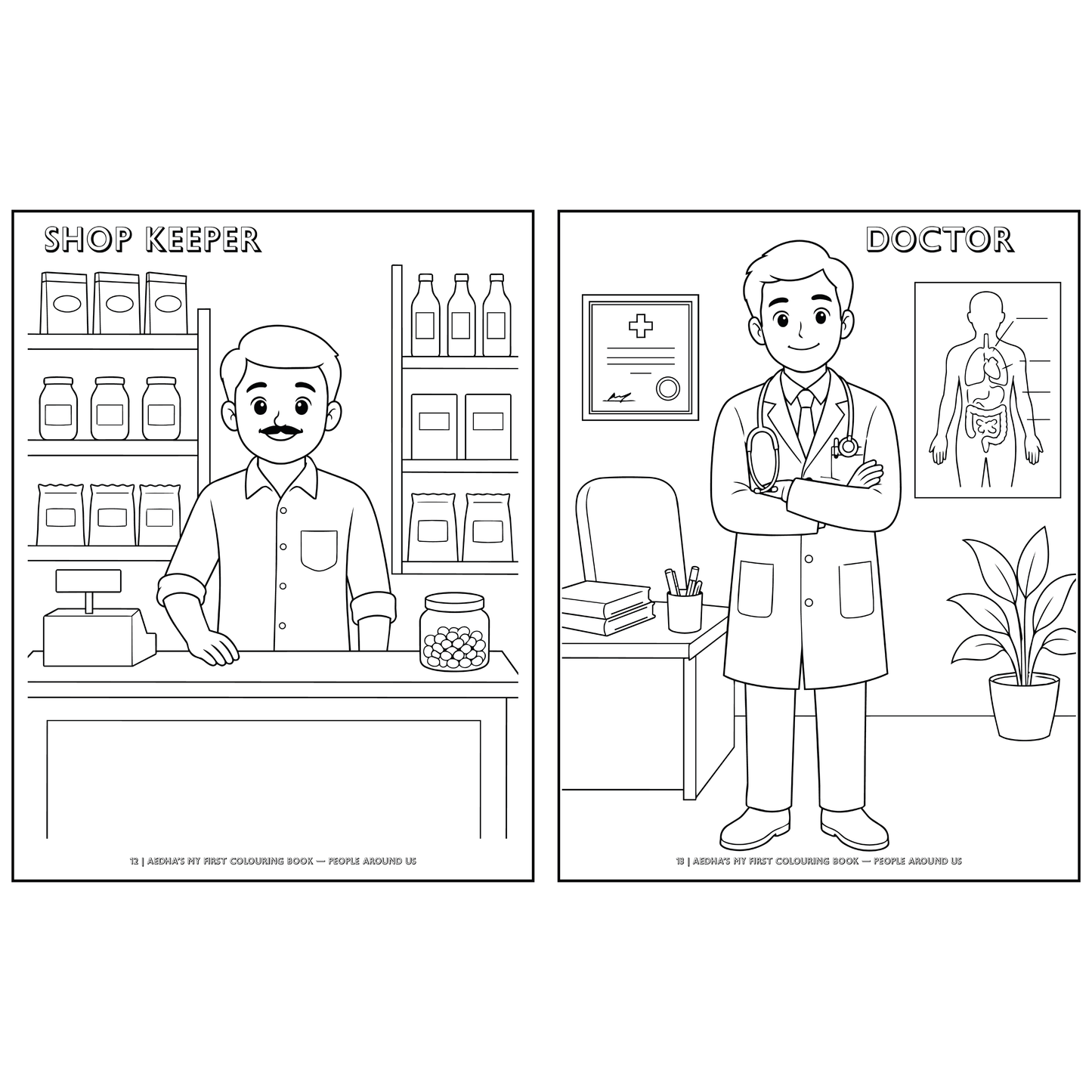 My First Colouring Book – People Around Us