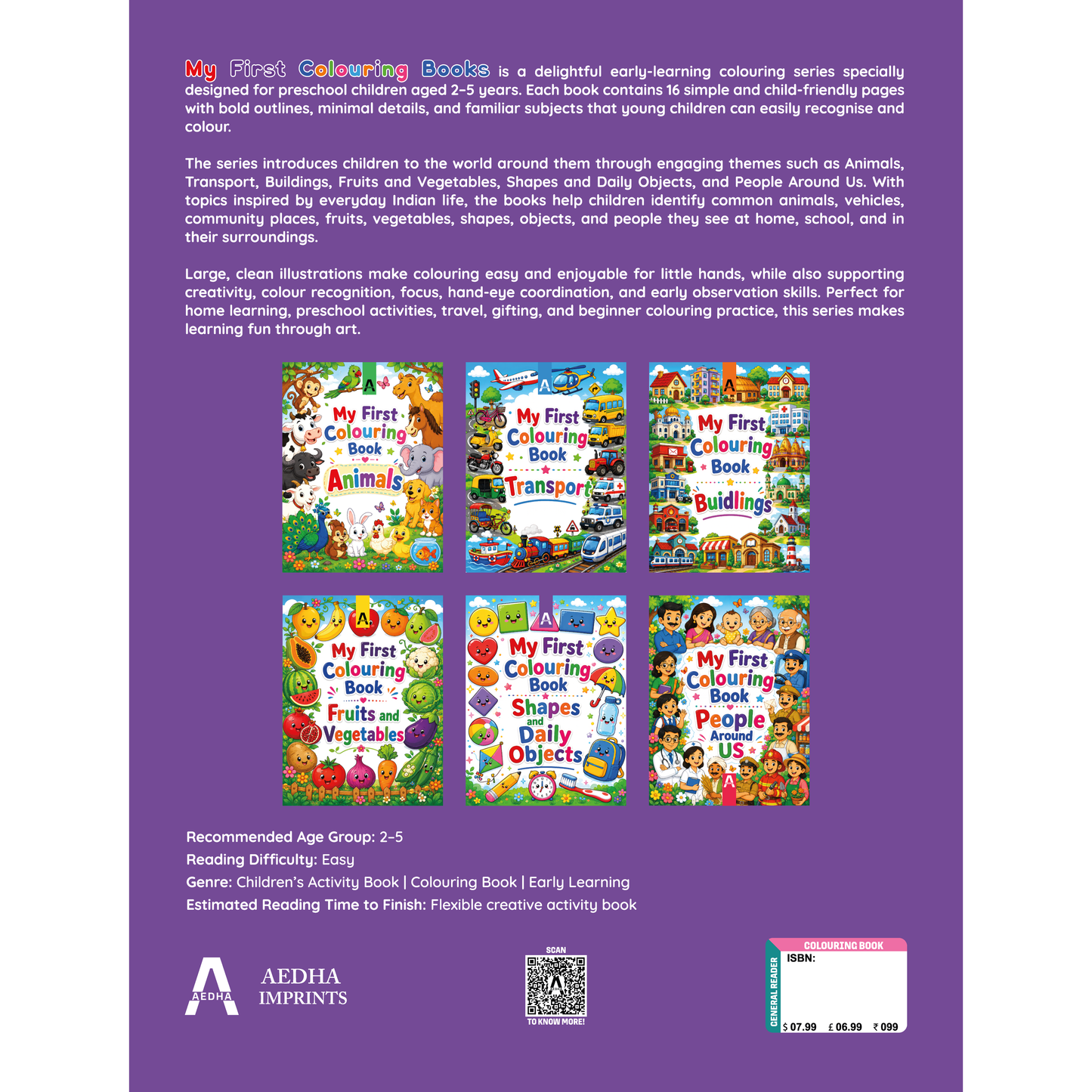 My First Colouring Book – Shapes and Daily Objects