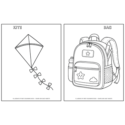 My First Colouring Book – Shapes and Daily Objects