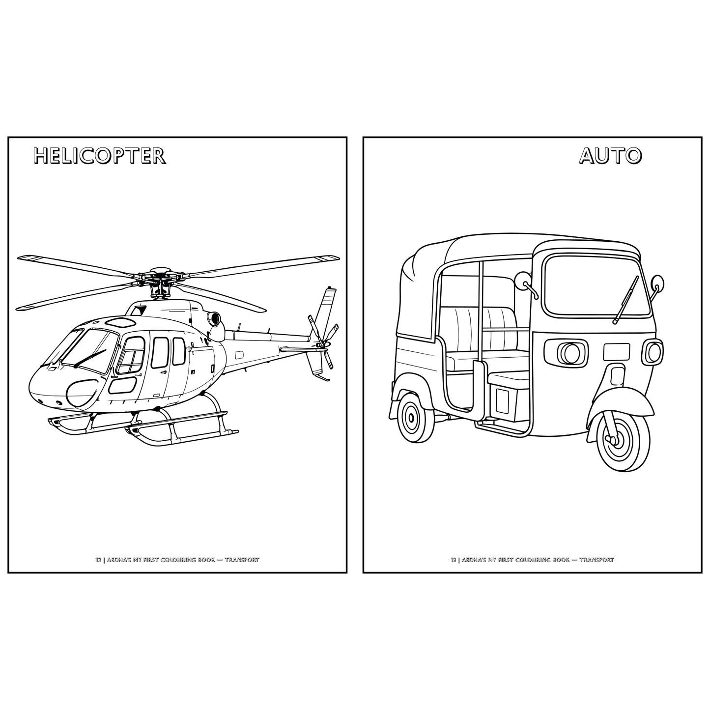 My First Colouring Book – Transport