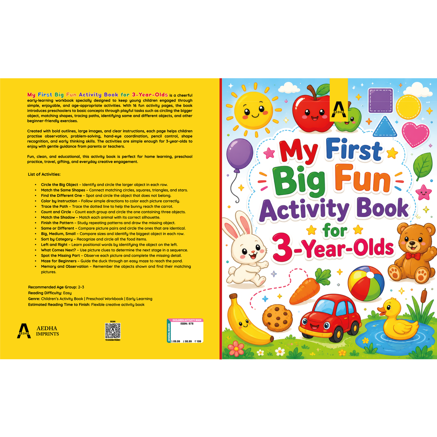 My First Big Fun Activity Book for 3-Year-Olds