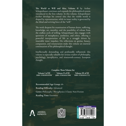 The World as Will and Idea (Volume II)