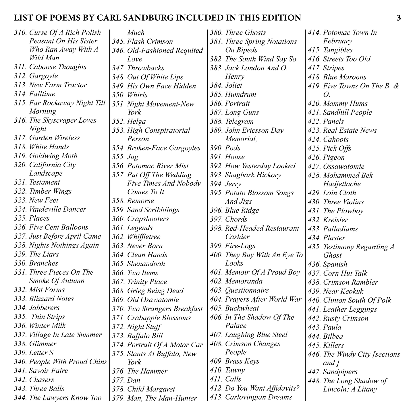 Selected Poems by Carl Sandburg