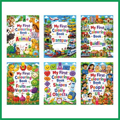 My First Colouring Book – Buildings